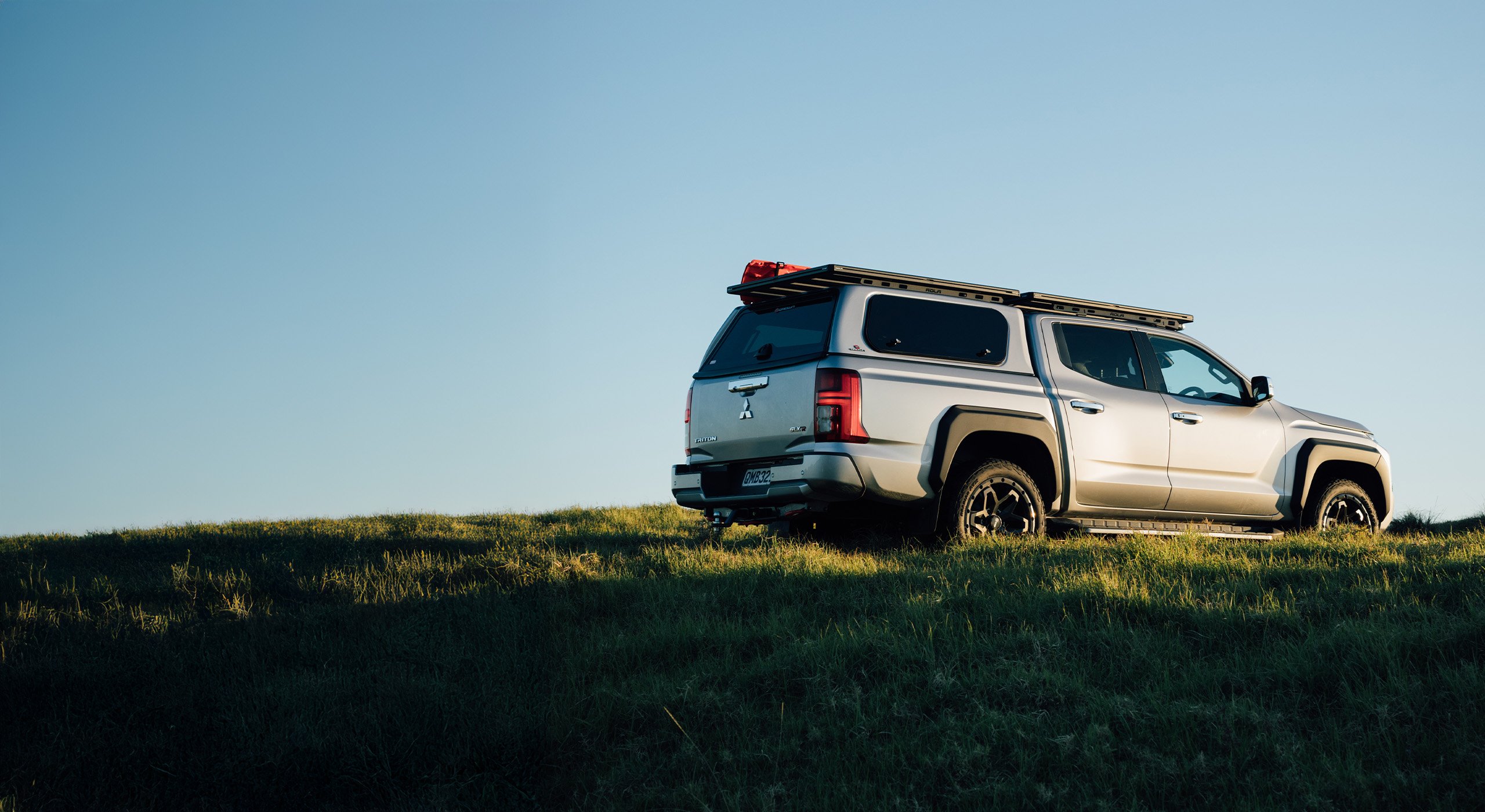 Mitsubishi Triton with Crown Canopy in New Zealand landscape